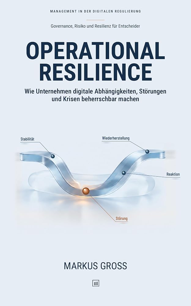 Buchcover: OPERATIONAL RESILIENCE: Wie Unternehmen digitale Abhängigkeiten, Störungen und Krisen beherrschbar machen