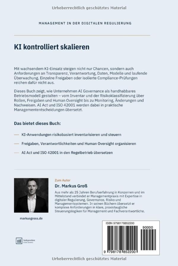 Rückseite AI GOVERNANCE